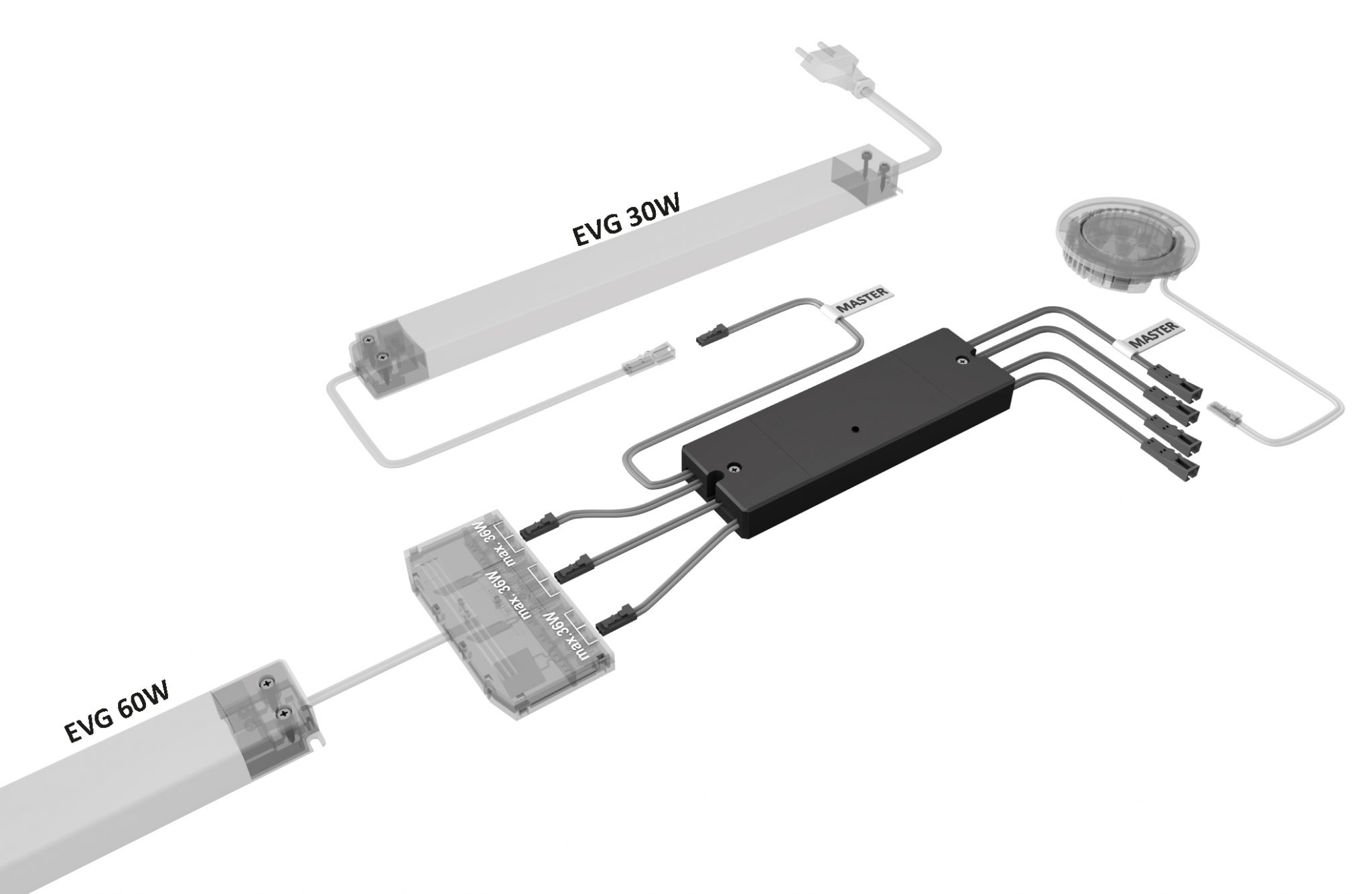 Schalttechnik Halemeier 4-Mitter Smart Fernbedienung - EVOlight | 3111701